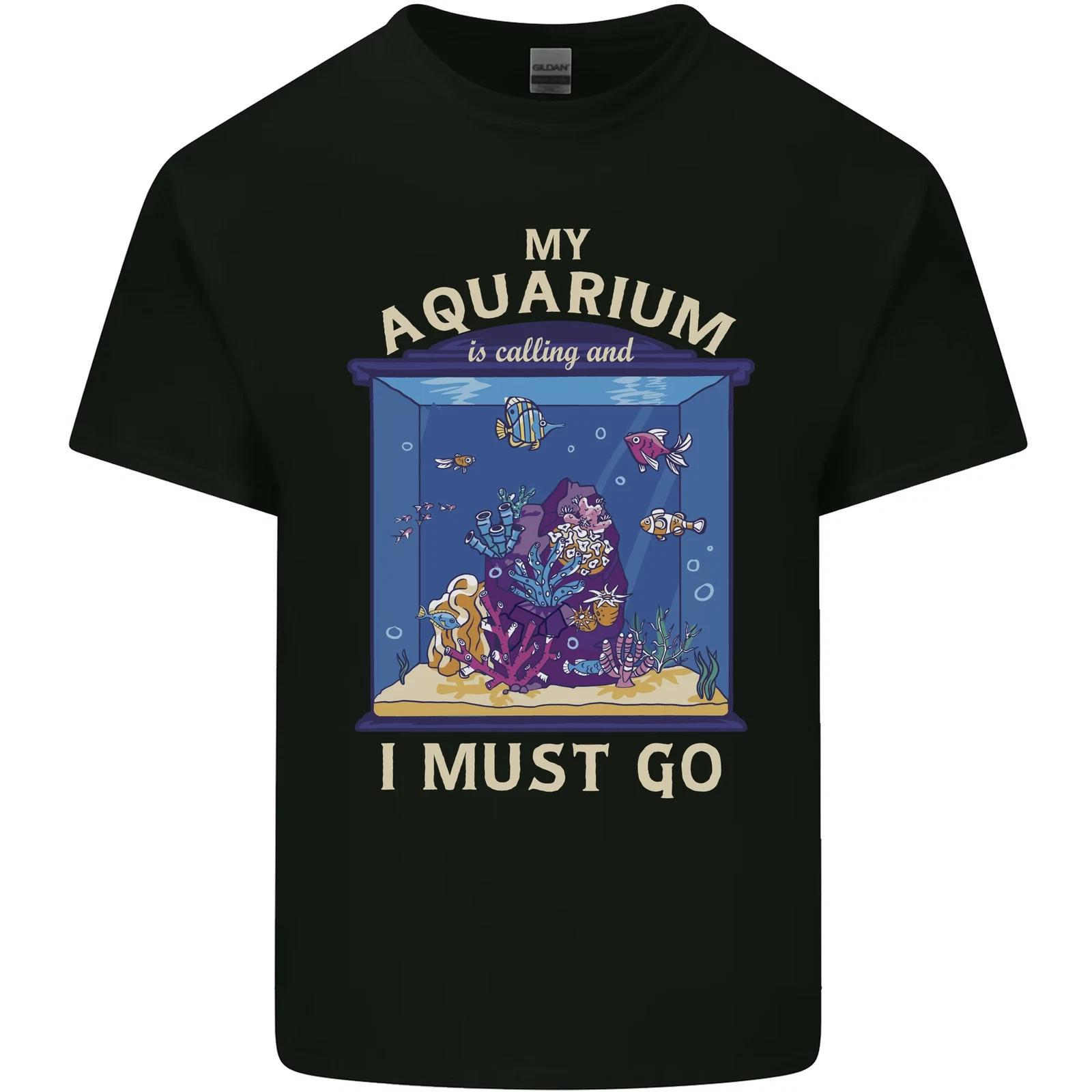 

My Aquarium is Calling Tropical Fish Tank Kids T-Shirt Childrens 4XL