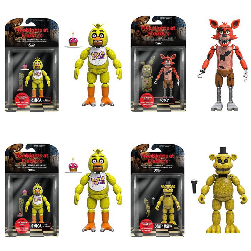 Charming Fnaf Five Nights At Freddy's Articulated Golden Freddy Action Figure Toy