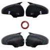 Sticker Trim Car-styling Carbon Fiber Auto Parts Car Side Door Rearview Mirror Cover Caps Fit for Toyota Mark X Reiz 2010 - 2016
