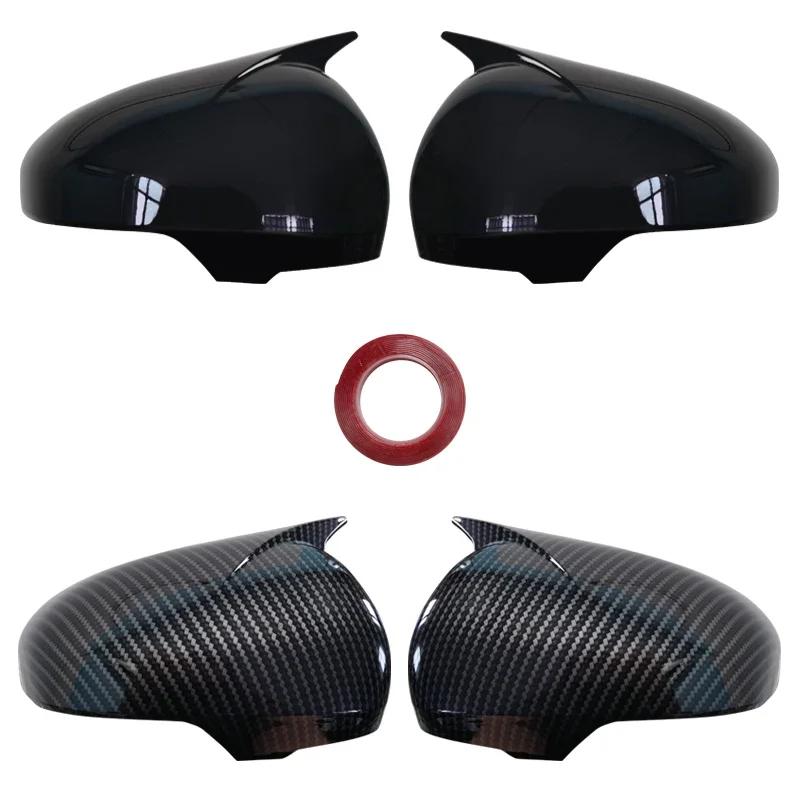 Sticker Trim Car-styling Carbon Fiber Auto Parts Car Side Door Rearview Mirror Cover Caps Fit for Toyota Mark X Reiz 2010 - 2016
