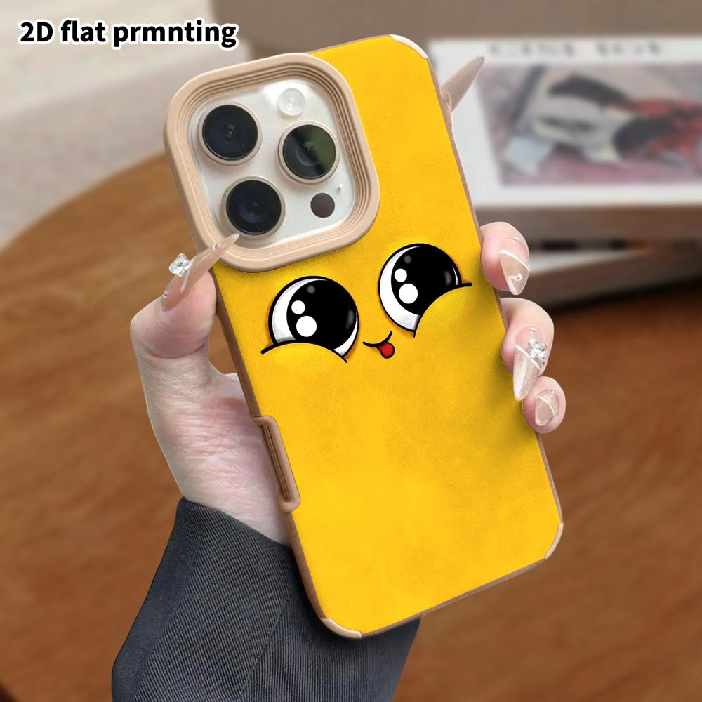 Phone Case: Lambskin 2D Flat Samsung Galaxy A34 A35 M05 M06 S20 S22 S21 FE Plus 5G Protective Case, Playful Tongue Out, Christmas and Halloween Gifts