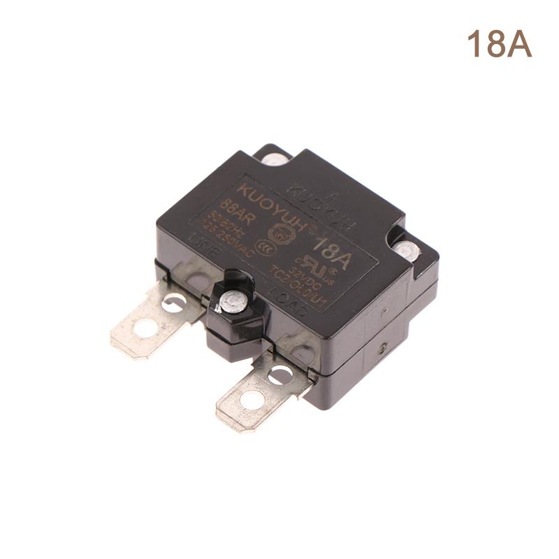 1Pc  88Ar 3A 4A 5A 7A 8A 10A 15A 20A 25A Automatic Reset Circuit Breaker Overload Switch Over Current Protector