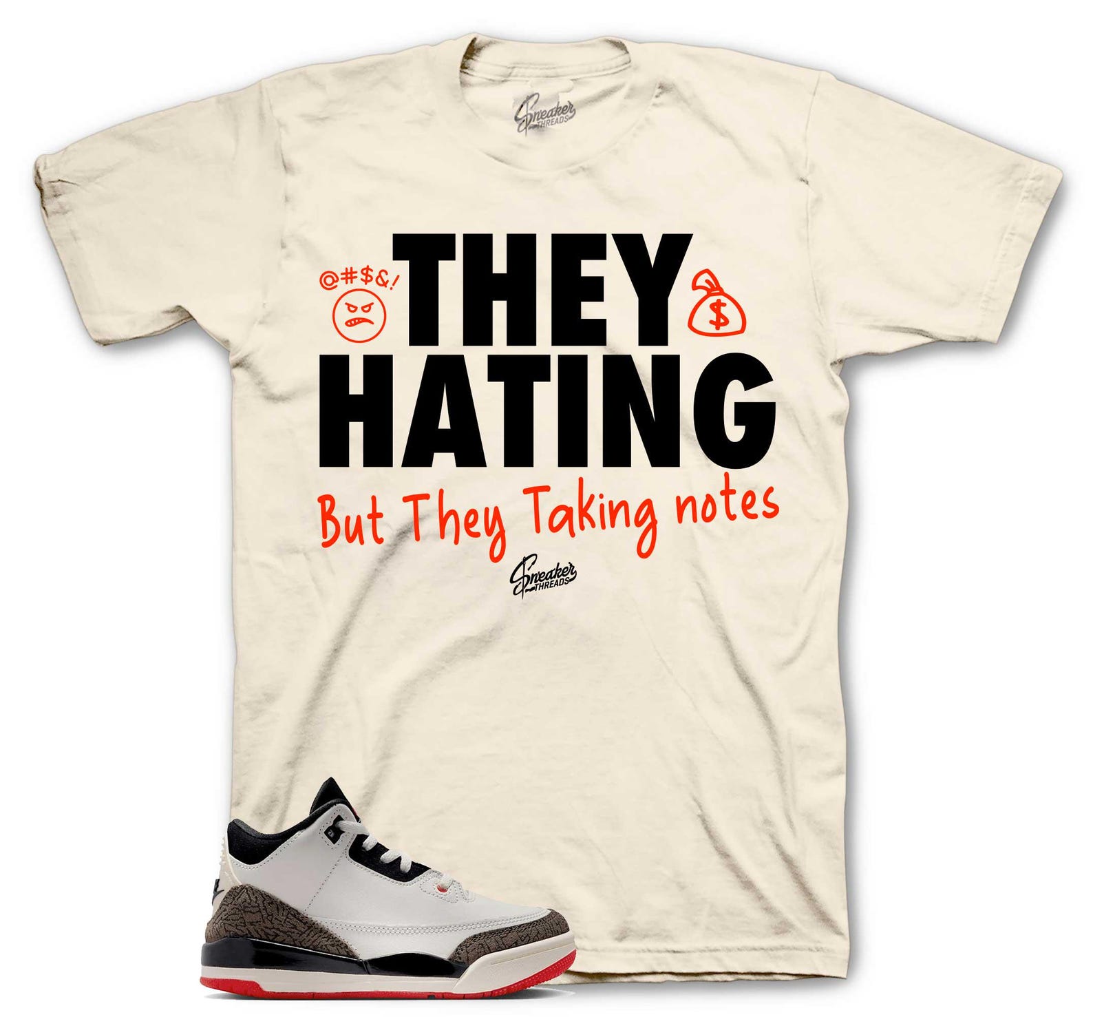 Shirts To Match Retro 3 World s Best Dad AJ3 - They Hating Sneaker Tee S