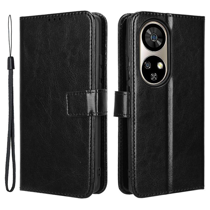 

Для Ulefone Note 17 Pro Чехлы для сотовых телефонов Противоударный кожаный чехол-кошелек Black