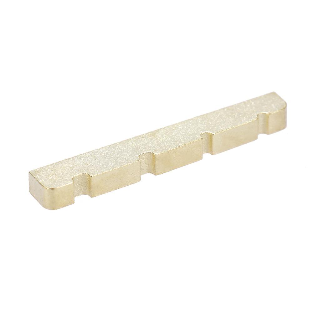 38mm Length Electric Bass Nut Brass Material Bass Guitar Nut Pre-Slotted Nut  Electric Bass Guitar