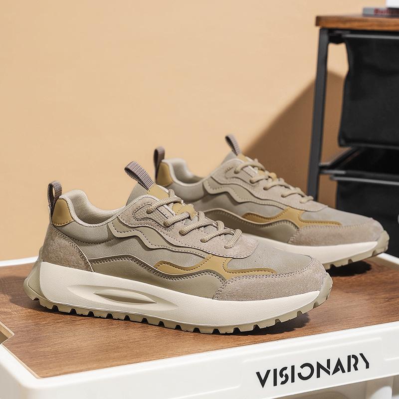 

Men s shoes autumn 2025 new outdoor retro soft-soled running shoes men s trend sports and leisure shoes platform Forrest Gump shoes 39 слюда