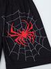 Boys Short-sleeved Shorts Spider Printed Cartoon Pajamas Sets Homewear Casual Wear