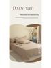 European Style Retro Crinkled Gauze Linen Button-Up Set - Machine Washable, Ideal for Naked Sleep with Fitted Sheet.