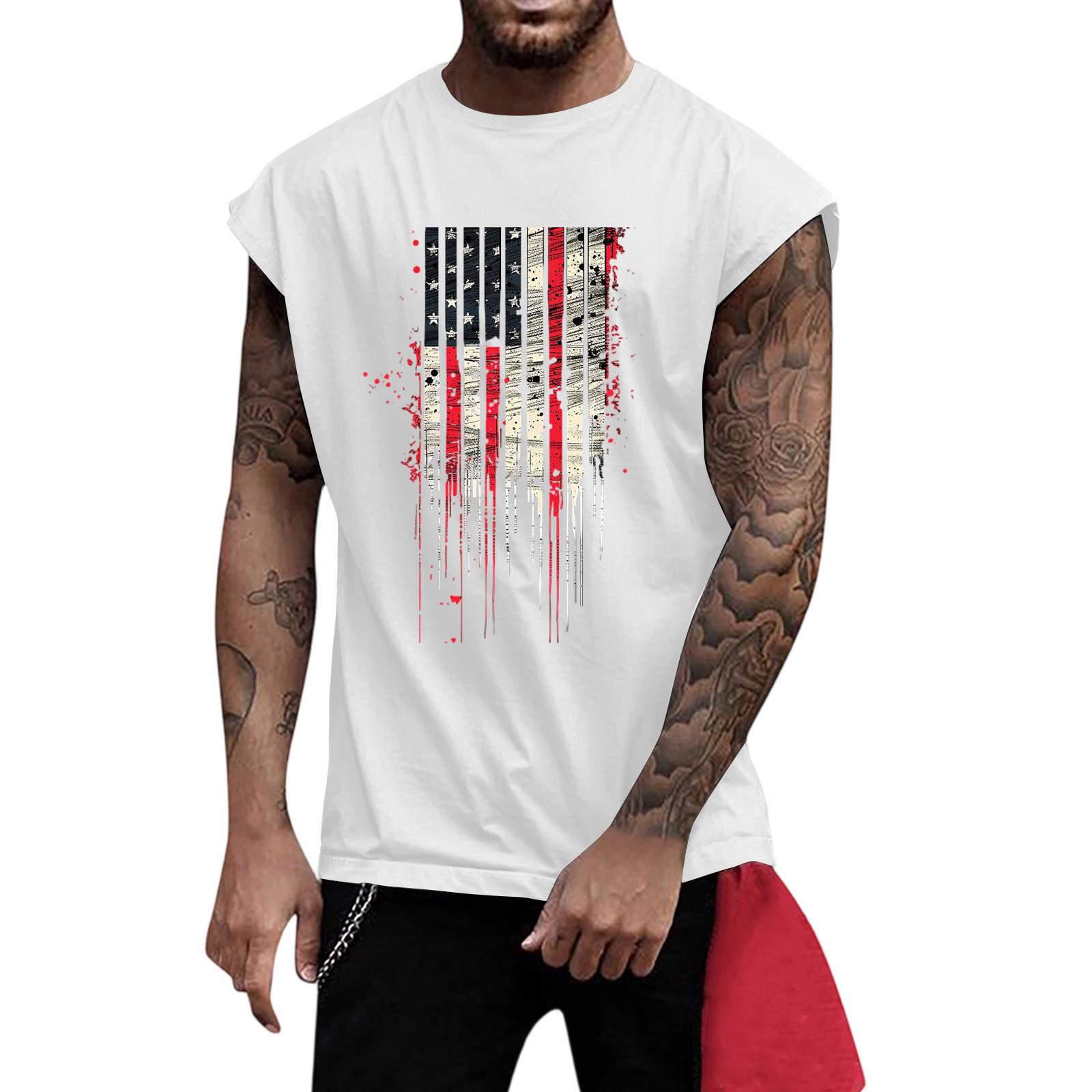 

Мужской фитнес, упражнения, похудение, жилет и майка с принтом, мужской I-образный с широкими плечами и центральной частью спины XXXL белый