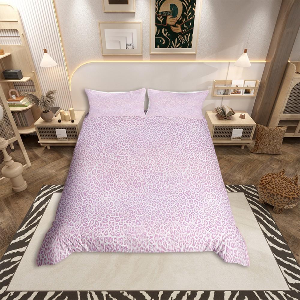 Homewish Bettbezug-Set mit braunem Kuhdruck für Erwachsene, Rustikales Bauernhaus-Bettwäsche-Set, Modernes modisches Wende-Bettset