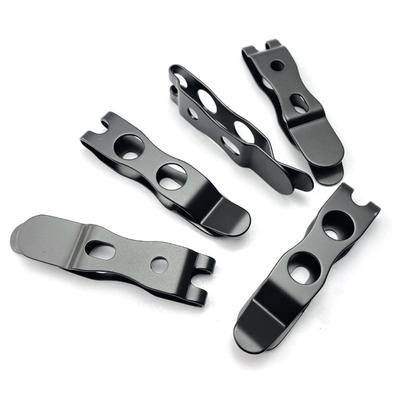 1 juego Clips de Cinturón KYDEX de Acero Inoxidable Clip de Cintura Universal para Vaina de Cuchillo Clip de Transporte para Vaina K para Exteriores Clip de Bolsillo Kydex