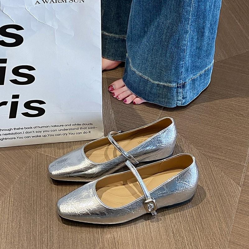 

Fashion CRLAYDK Women s Pointed Toe Mary Janes Inner Height Increase Loafers Ladies Office Work Slip On Dress Casual Walking Shoes 35