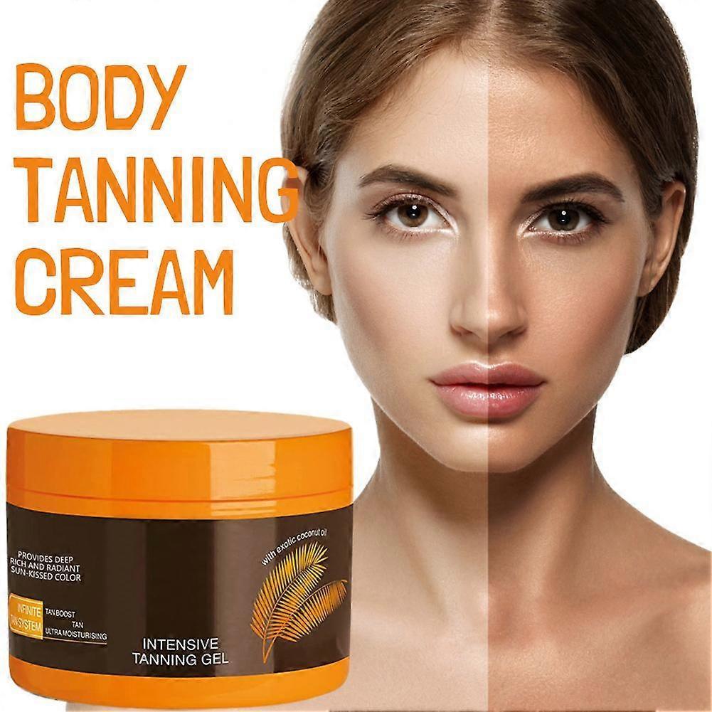 Intensive Tanning Gel Body Face Bronzer Sun Tan Booster Oil Effective Sunbed