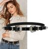 Women's Genuine Cowhide Leather Belt - Fashionable Western Waistband for Skirts & Trousers