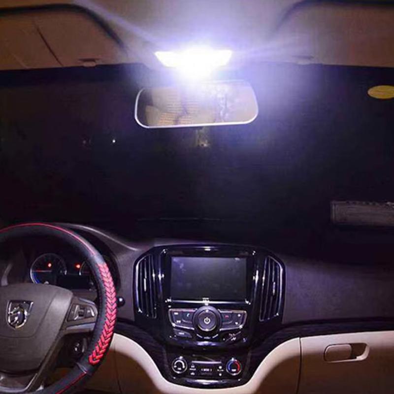 4X Festoon 31MM 36MM 39MM 41MM C5W C10W Led Bulbs COB Glass Door Trunk Housing Dome Lamp Car License Plate Light White 6000K 12V