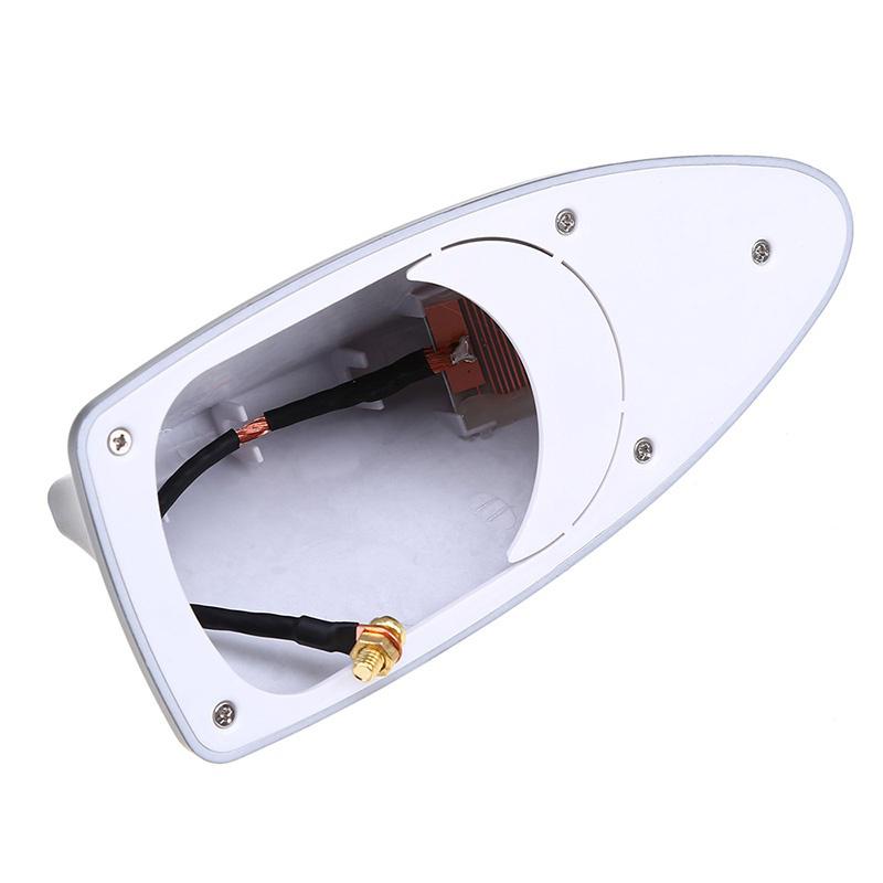 POSSBAY Universal Car Antenna Shark Fin Antennas Auto Radio Signal Aerials SUV Roof Amplifier Fit