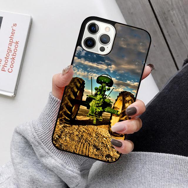 Farm Vehicle Tractor Phone Case Back Cover For iPhone 17 Air 16 15 14 13 Pro Max 12 Max Plus 11 Pro Max Coque