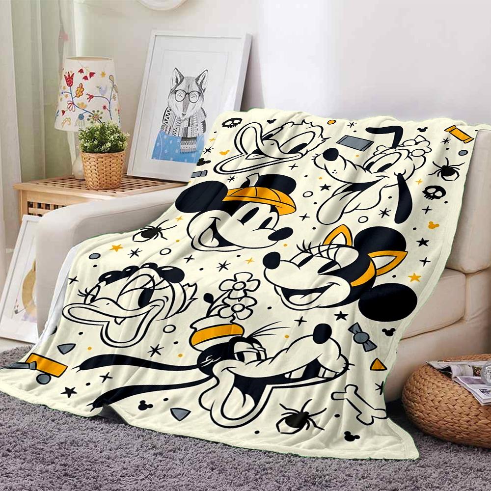 Cat Family Portrait Flannel blanket, soft and warm, suitable for beds and sofas, all seasons, portable travel blanket. 073095