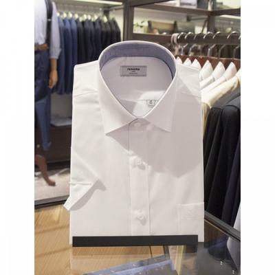 Regular Fit C P 120 S Twill Solid White Shirt rkuSg1200 Wh