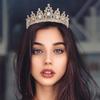 Bride's Crown Headwear  Alloy Rhinestone Hair Band Wedding Crown  Birthday Hair Accessory  Style Headband Accessory