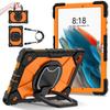 Für Samsung Galaxy Tab A8 10.5 (2021).360° drehbarer Griff, robuster Schutzständer, TPU + PC, 3-in-1, stoßfestes Tablet-PC-Gehäuse
