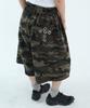 FUZZY SCAN Camo Cross Eyelet Bermuda Pants Khaki