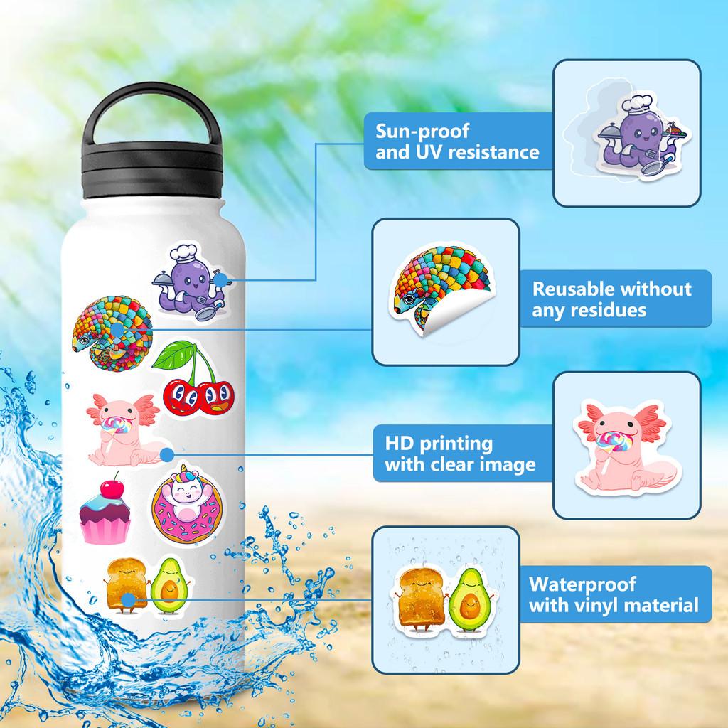 100PCS Cartoon Cute Little Fresh Mixed Animal Graffiti Stickers for Bicycle Pencil Case Decals BulingBulingStickers Store