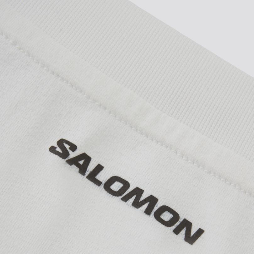 Men's T-Shirt SALOMON HIKING CREST SS T Shirt Men's White