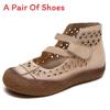 Vintage Pu Loafers For Women With Breathable Hollow Out Design For Daily Comfort