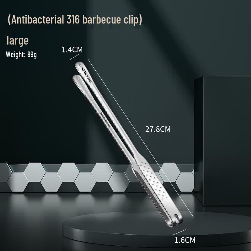 316L Stainless Steel Anti-Scald Food Tongs