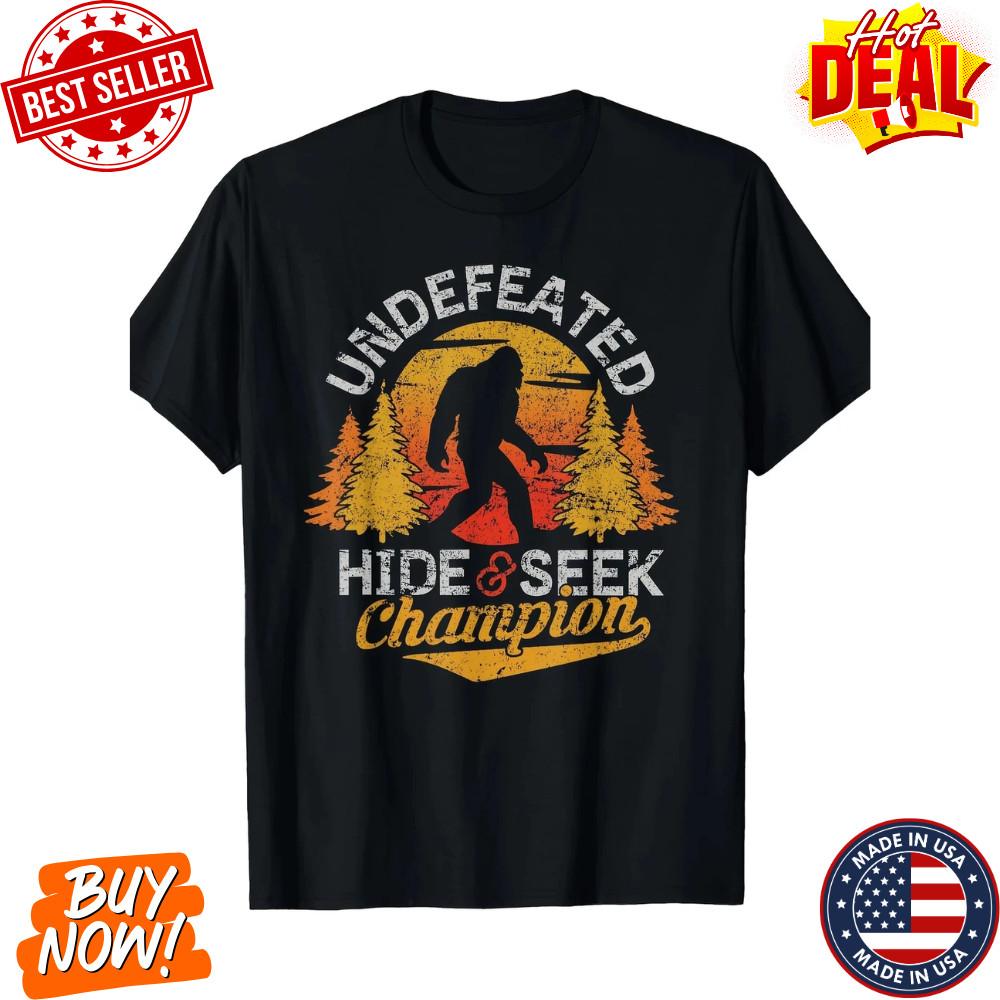 Premium Soft Cotton Sasquatch Peekaboo Shirt | 100% Cotton Comfortable Men s Tee Unisex T-Shirt XXXXL