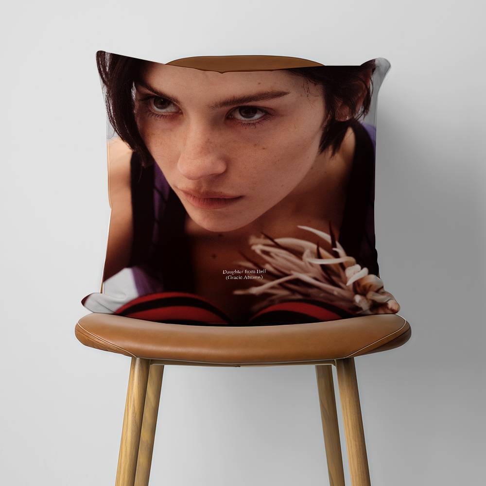 GGracie Abrams Daughter From Hell xcm xcm Pillow Case Decor Protective Covers Comfortable Soft For Sofa Living Room Hom 30x30CM(12x12in)