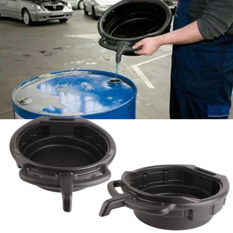 10L Car Oil Change Pan Portable Oil Drain Anti Freeze Universal