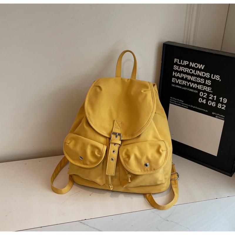 Schoolbag large capacity simple backpack women's 1011 summer new fashion travel leisure backpack simple college bag