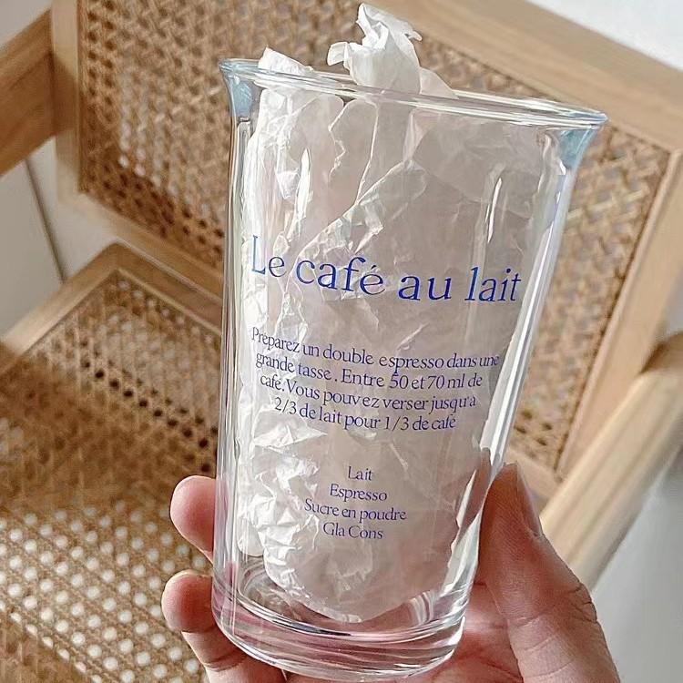 Meijiajing Korean Ins Style Glass Coffee Cup American Latte Cup Cold Brew Cup