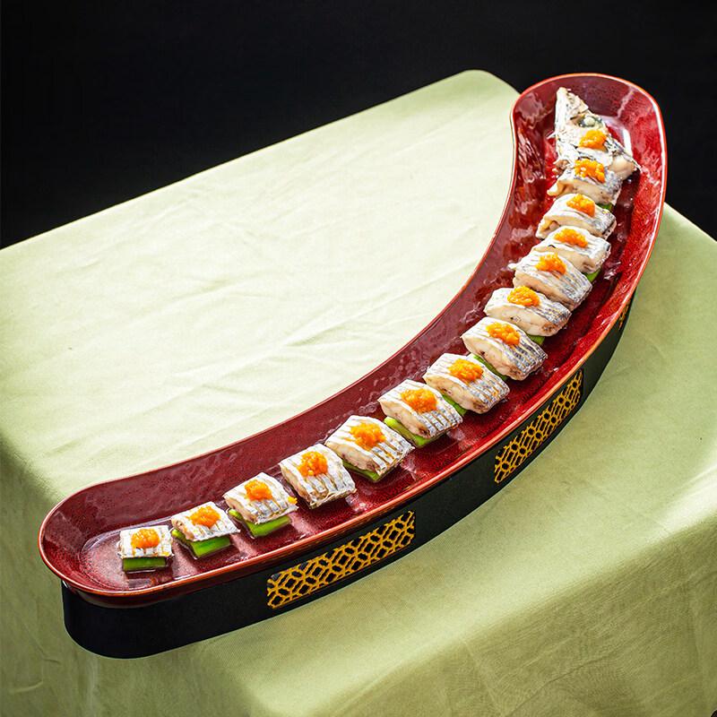 Stylish Heated Ceramic Long Fish Platter