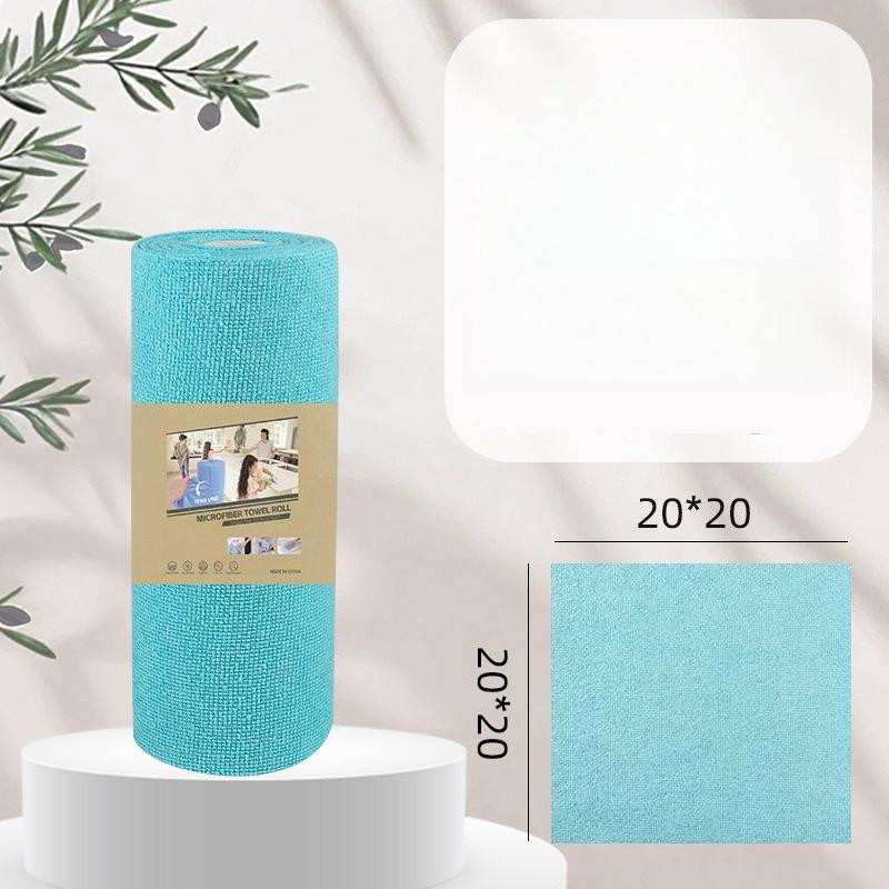 20pcs Cleaning Cloth Roll,Tear Away Reusable Paper Towels Pink, Commercial Shop Rags, Microfiber Towels for Cars, Lint Free Cleaning Rags for Kitchen