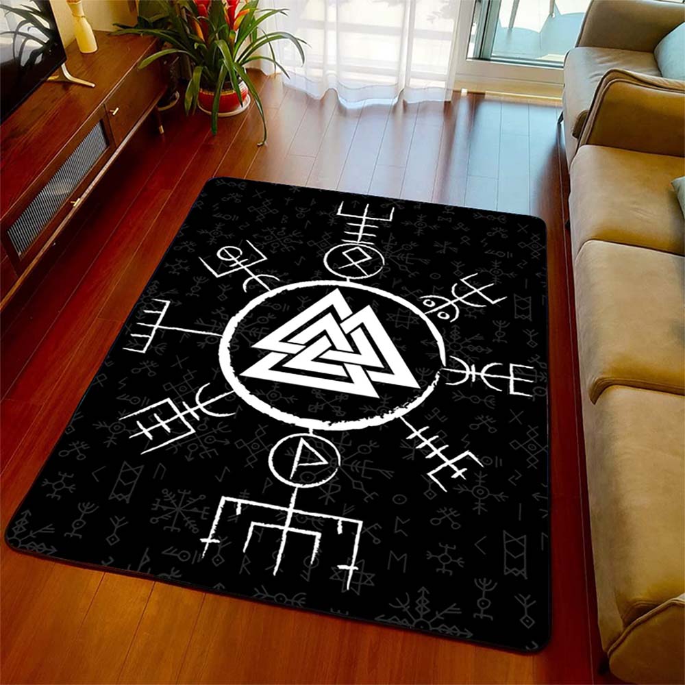 Black Celtic Viking Carpet Dragons Tattoo Luxury Area Rugs Carpets Home Decoration The Us Decor Greek Eye Tree Viking Area Rugs