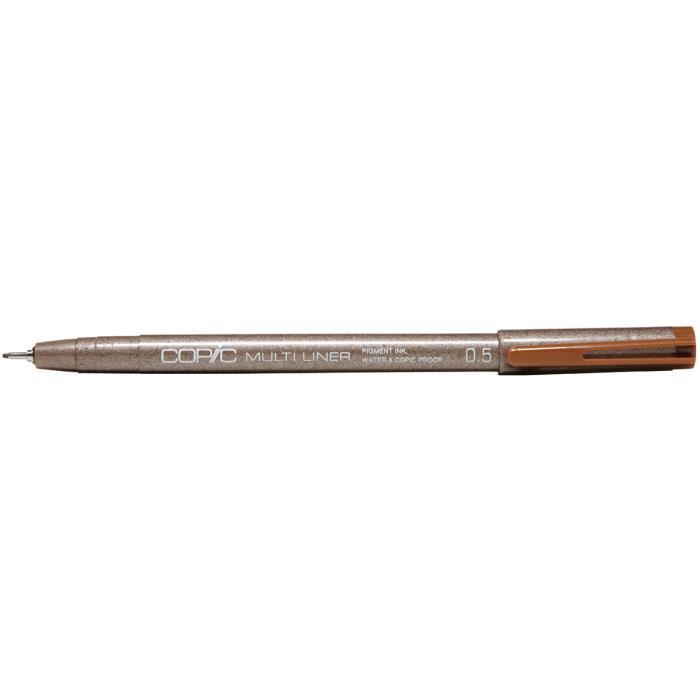 Stylo à bille - COPIC - Multiliner - Couleur Sepia - Pointe 0.03mm - Indélébile