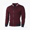 New Style Sweater Zipper Stand Collar Sweater Jacket Men's Casual Plaid Cardigan