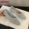 Fashion Luxury Footwear Mesh Ladies Flats Slip On Shoes Female Shallow Fashion Butterfly-Knot Women Ballet Flats Dance Shoes New 2025