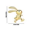 Metal Rabbit Emblem Decal, Carbony Bumper Sticker - Cute Animal Auto Window Adhesive Decor,