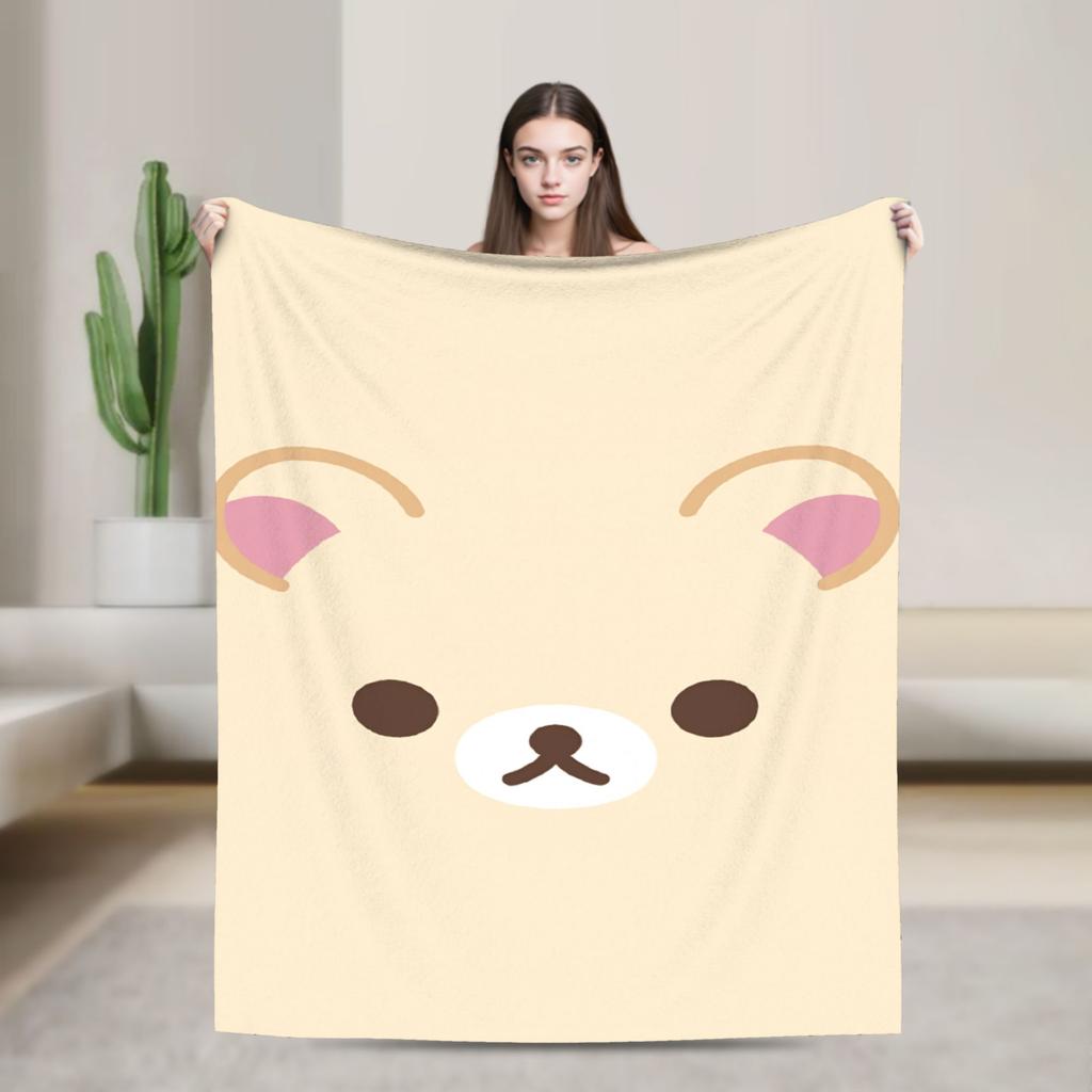 R-RilakkumaS Super Soft Blankets Girls Boys Plush Throw Blanket Novelty Living Room Flannel Bedspread Sofa Bed Cover
