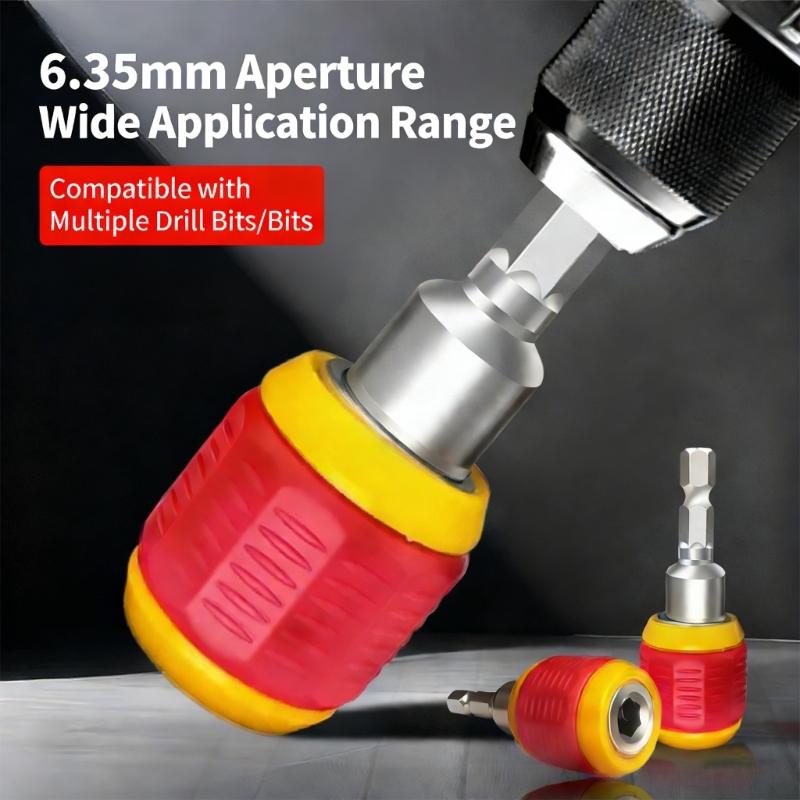 Alloys Steel Drill Bit Converter Quick Change Adapter Quickly release Locking Hexagonal Handle Extension Rod
