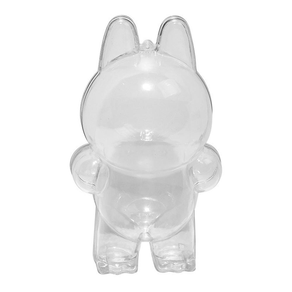 Dustproof Case for LABUBU Doll Clear Plastic Protective Cover Backpack Pendant Hanging Box
