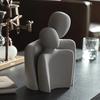 Nordische minimalistische abstrakte Figuren Keramikornamente Schlafzimmer Wohnzimmer Schreibtischmöbel Heimdekoration Bürofiguren