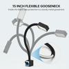 Magnetic Work Light, 1300 Lumens Led Machine Light with Strong Magnetic Base, Flexible Gooseneck Magnetic Lamp for Lathe and Drill Press, 10W 120V