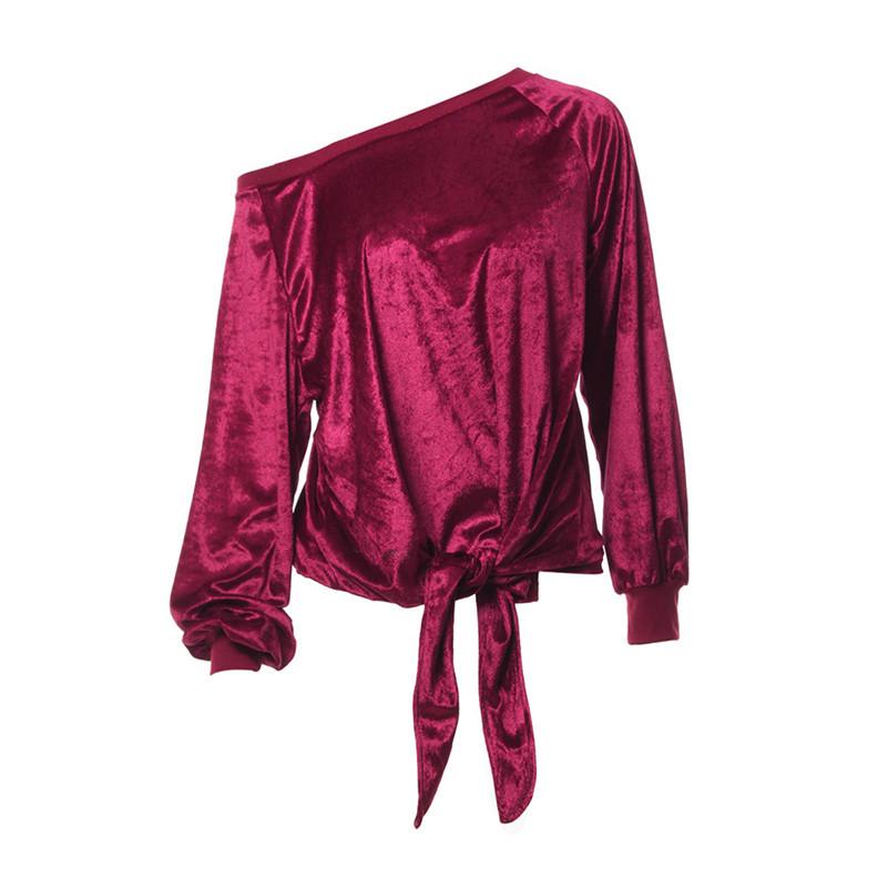 Stylish Loose Off-shoulder Bow-tie Sweatshirt For Women In Solid Colors