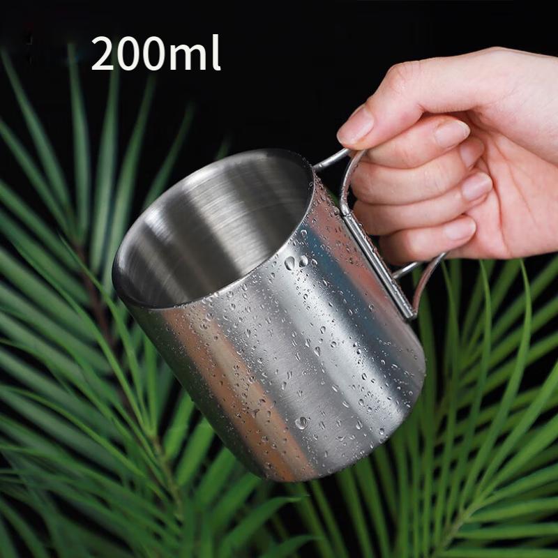 Stainless Steel 304 Folding Outdoor Cup 200ml