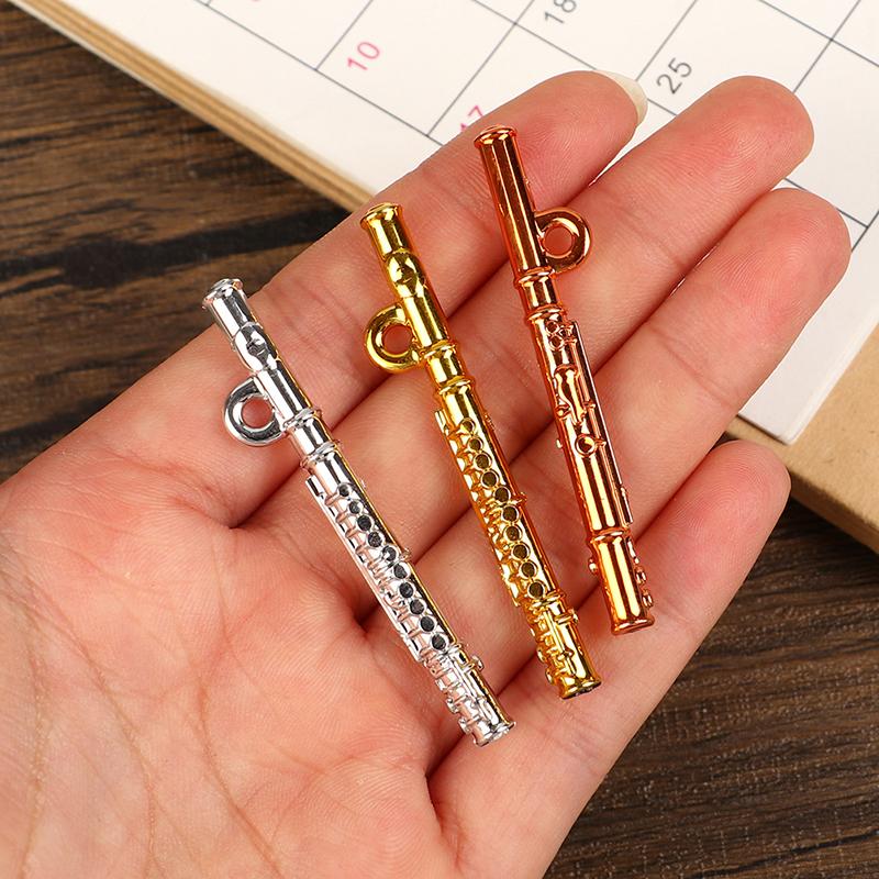 

Hot Sale 1Pcs Dollhouse Simulation Miniature Musical Instrument Flute Model Toy Decoration Accessories